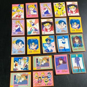 Sailor Moon 1998 Trading Sticker lot